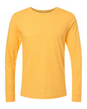 BELLA + CANVAS® Heather CVC Crewneck Long Sleeve Tee