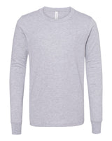 BELLA + CANVAS® Youth Heather CVC Crewneck Long Sleeve Tee - 3501YCVC