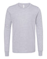 BELLA + CANVAS® Youth Heather CVC Crewneck Long Sleeve Tee - 3501YCVC