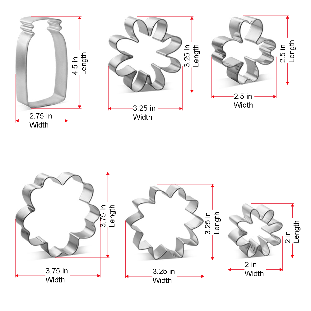 Mother's Day Cookie Cutter 6 Pc Set HS0453