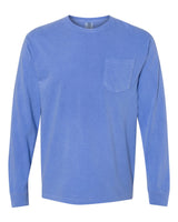 Comfort Colors® Garment-Dyed Heavyweight Crewneck Long Sleeve Pocket T-Shirt