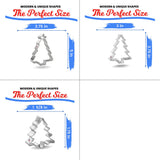 Christmas Tree Nested Cookie Cutter Set 3 Pc GC0101 with a Hang Tag Cookie Recipe Card