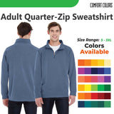 Comfort Colors® Stylish Quarter Zip Sweatshirt