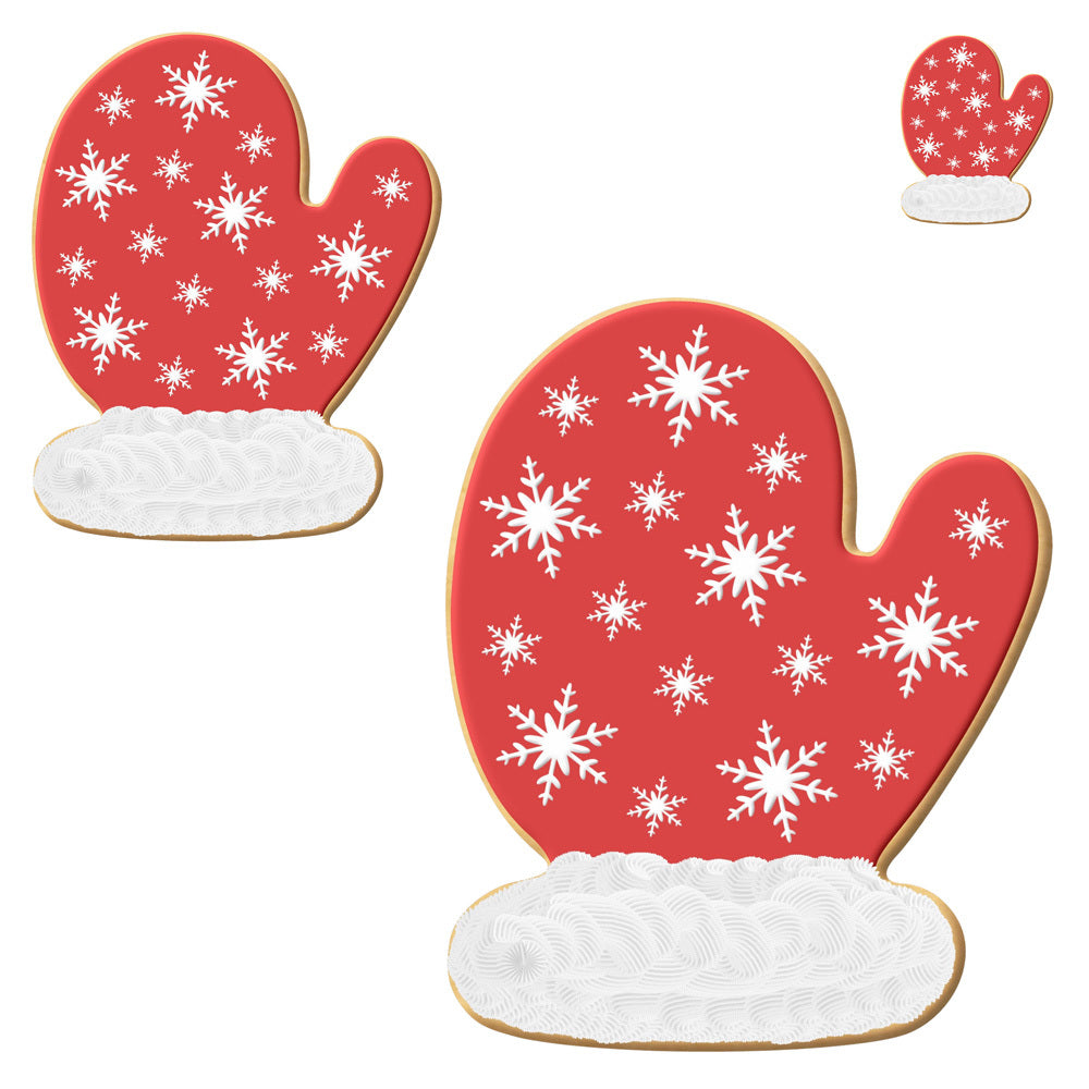 Mitten Nested Cookie Cutter Set 3 Pc GC0102 with a Hang Tag Cookie Recipe Card