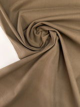 Eco Brown Cotton Gabardine