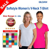Gildan® Softstyle Women’s Short Sleeve V-Neck T-Shirt