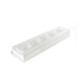 Silikomart Silicone Sphere Mold, Transparent Top with 5 Cavities, Each with Hole Size: Each Cavity 48mm