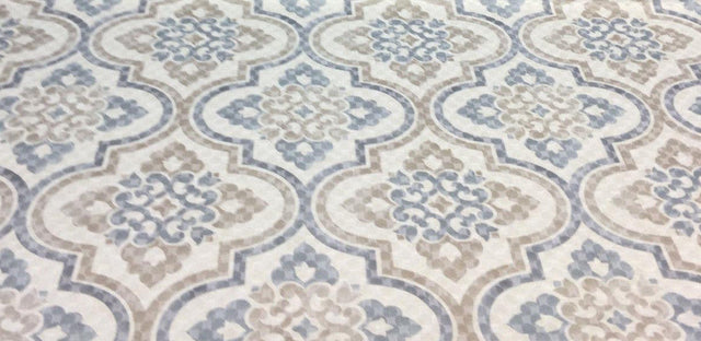 Waverly Lattice Imprint Matelasse Cotton Polyester Fabric - Cobblestone Lattice Pattern, 54" Width (1 Yard)