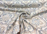 Waverly Lattice Imprint Matelasse Cotton Polyester Fabric - Cobblestone Lattice Pattern, 54" Width (1 Yard)
