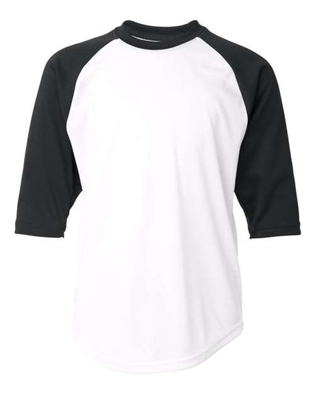 Youth B-Core Three-Quarter Sleeve Baseball T-Shirt