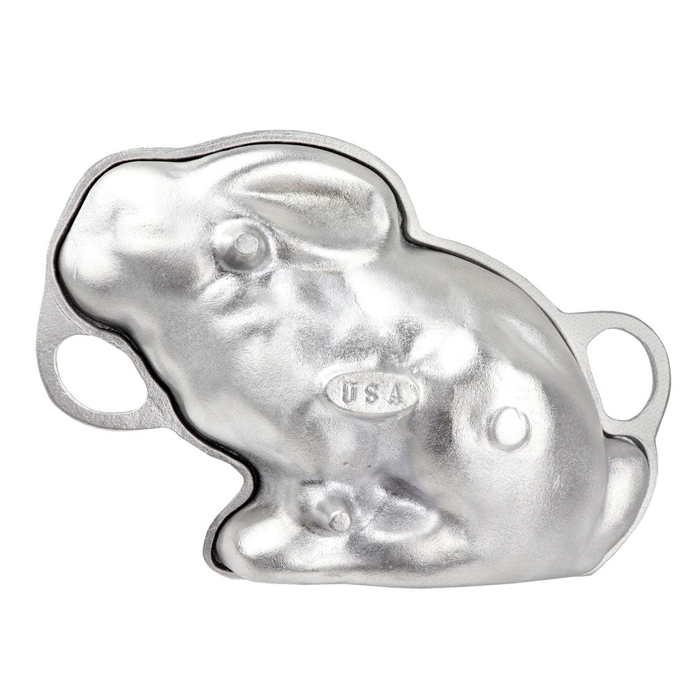 O'Creme Sitting Easter Bunny Heavy Duty Aluminum Cake Mold, Two Piece