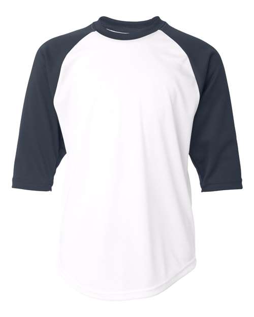 Youth B-Core Three-Quarter Sleeve Baseball T-Shirt