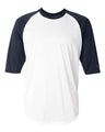 Badger Men's B-Core Three-Quarter Sleeve Baseball T-Shirt