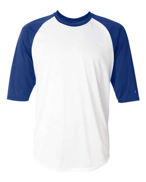 Badger Men's B-Core Three-Quarter Sleeve Baseball T-Shirt