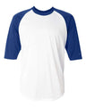 Badger Men's B-Core Three-Quarter Sleeve Baseball T-Shirt