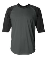 Badger Men's B-Core Three-Quarter Sleeve Baseball T-Shirt