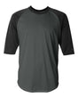 Badger Men's B-Core Three-Quarter Sleeve Baseball T-Shirt