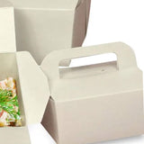 Sustainable Take Out Box with Handles 6" x 4.25" x 2.5"