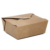 Kraft Take Out Boxes 8 3/4 Inch 6 7/16 Inch 3 1/2 Inch 40 Pack