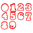 Large Numbers Cookie Cutter 10 PC Set 4 in PC0404