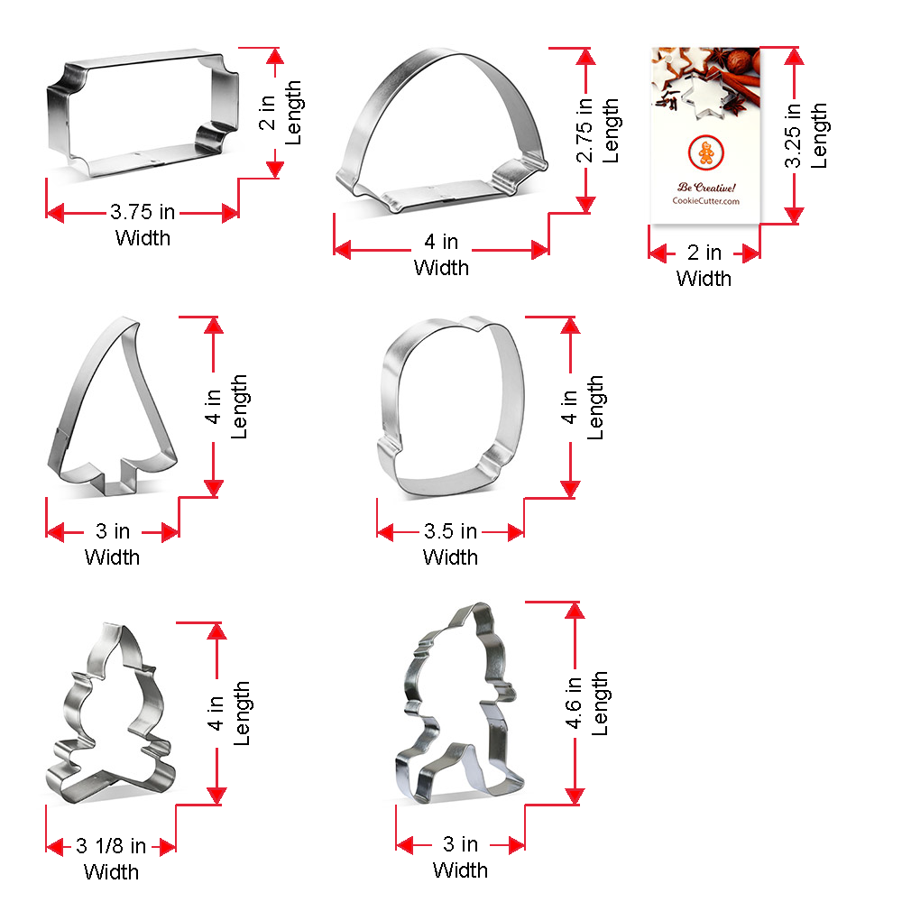 Woodland Forest Camping Cookie Cutter 6 Pc Set HS0459