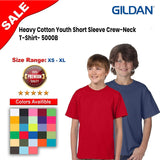 Gildan® Heavy Cotton Youth Short Sleeve Crewneck T-Shirt - 5000B