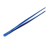 O'Creme Blue Stainless Steel Straight Tip Tweezers, 12"