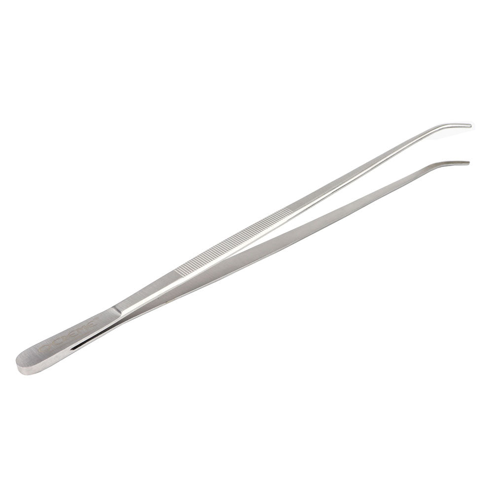 O'Creme Stainless Steel Curved Tip Tweezers, 10"