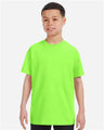 Youth Short Sleeve Heavy Cotton T-Shirt Breathable and Long Lasting