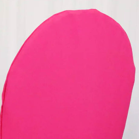 1 Funda para silla de banquete fucsia de poliéster para eventos