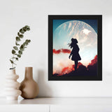 8x10" Black Frame with Plastic Front Protection – For Hanging or Standing, Compatible with ALFTA Adhesive Hook