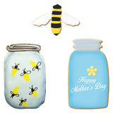 Mason Honey Jars and Bee Cookie Cutter 3 Pc Set HS0463