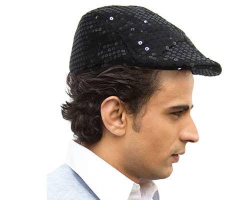 Black Flat Cap
