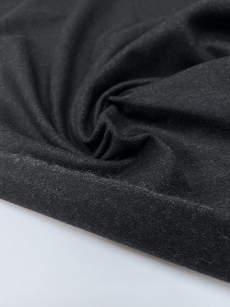 Wool Blend Woven Coat Fabric Gray