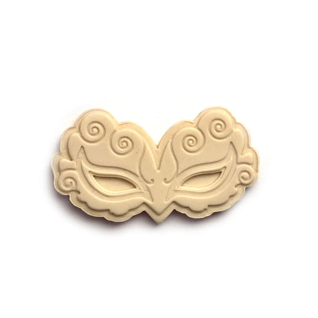 Lil Miss Cakes Purim Mask Cookie Cutter & Embosser Set, 4"