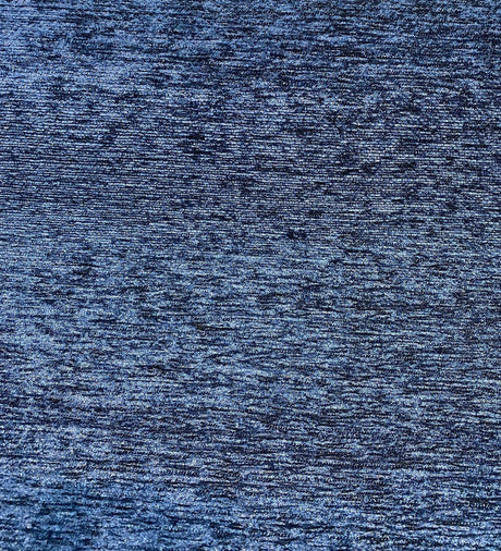 Navy Blue Heavy Chenille Backed Upholstery Fabric - Navy Blue, 58" Width (1 Yard)