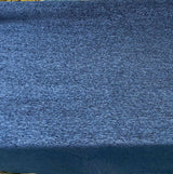 Navy Blue Heavy Chenille Backed Upholstery Fabric - Navy Blue, 58" Width (1 Yard)