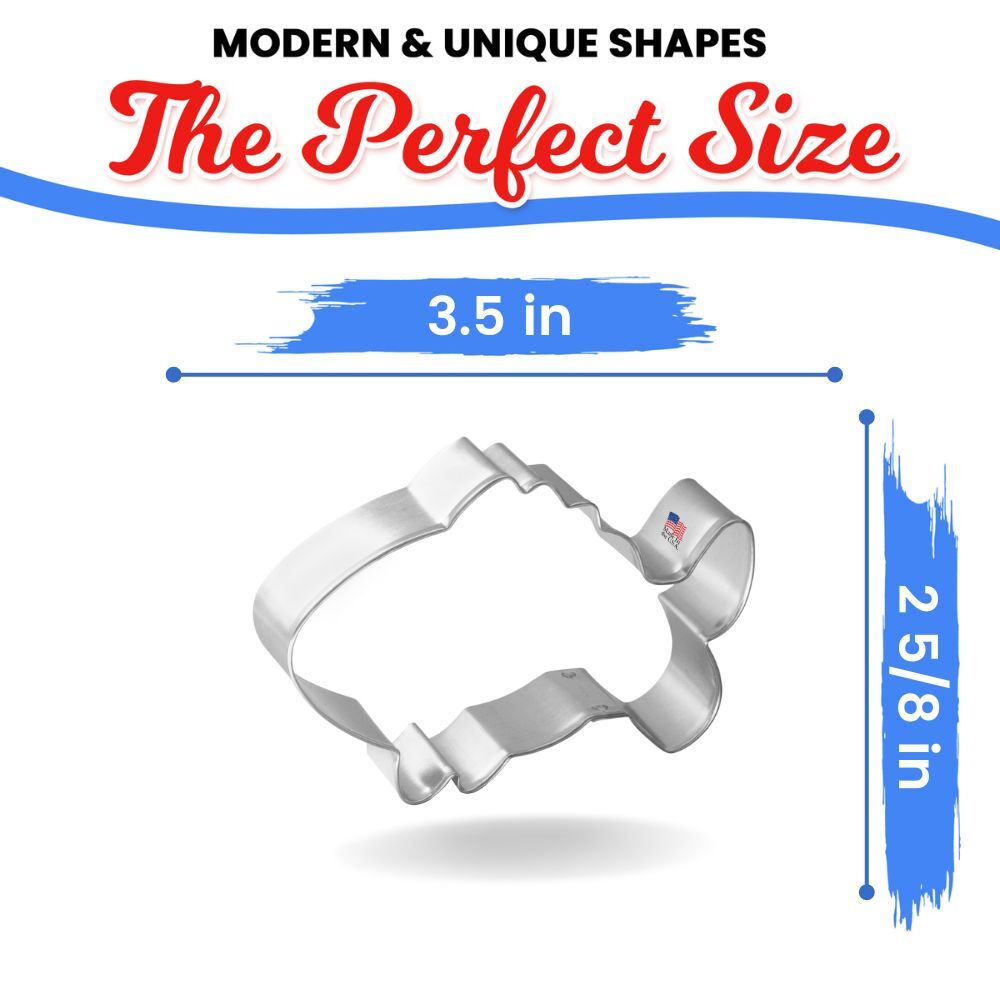 Tropical Fish Cookie Cutter 3.5 in B1702
