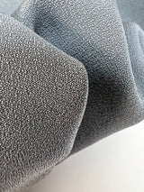 Viscose Crepe Fabric Gray Blue Stretch