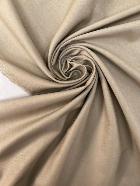 Cotton Plain Weave Beige Shades