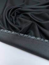 Wool Blend Jacquard Gray Black Fabric