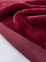 Red Faux Fur Pile Fabric