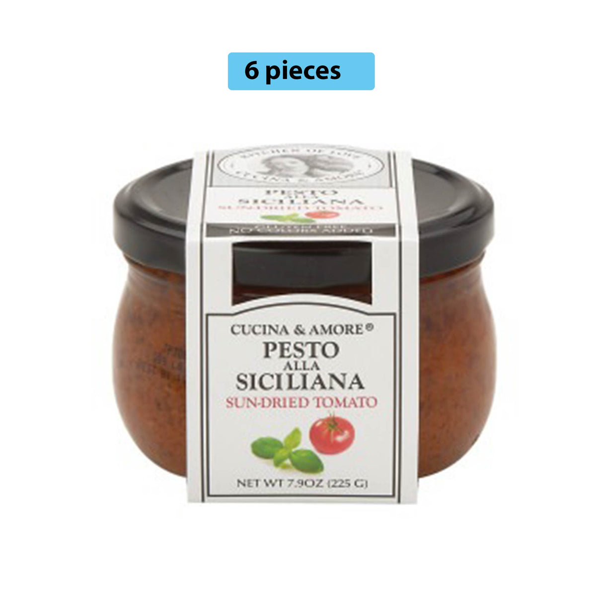 CUCINA & AMORE SUN DRIED TOMATO PESTO 7.9 OZ JAR