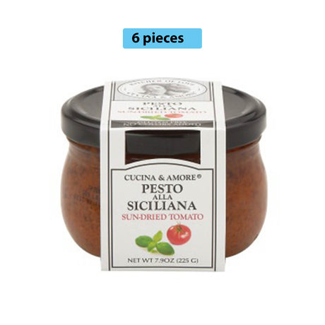 CUCINA & AMORE SUN DRIED TOMATO PESTO 7.9 OZ JAR