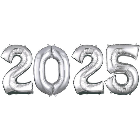 Foil Balloon 2025 Numbers Kit