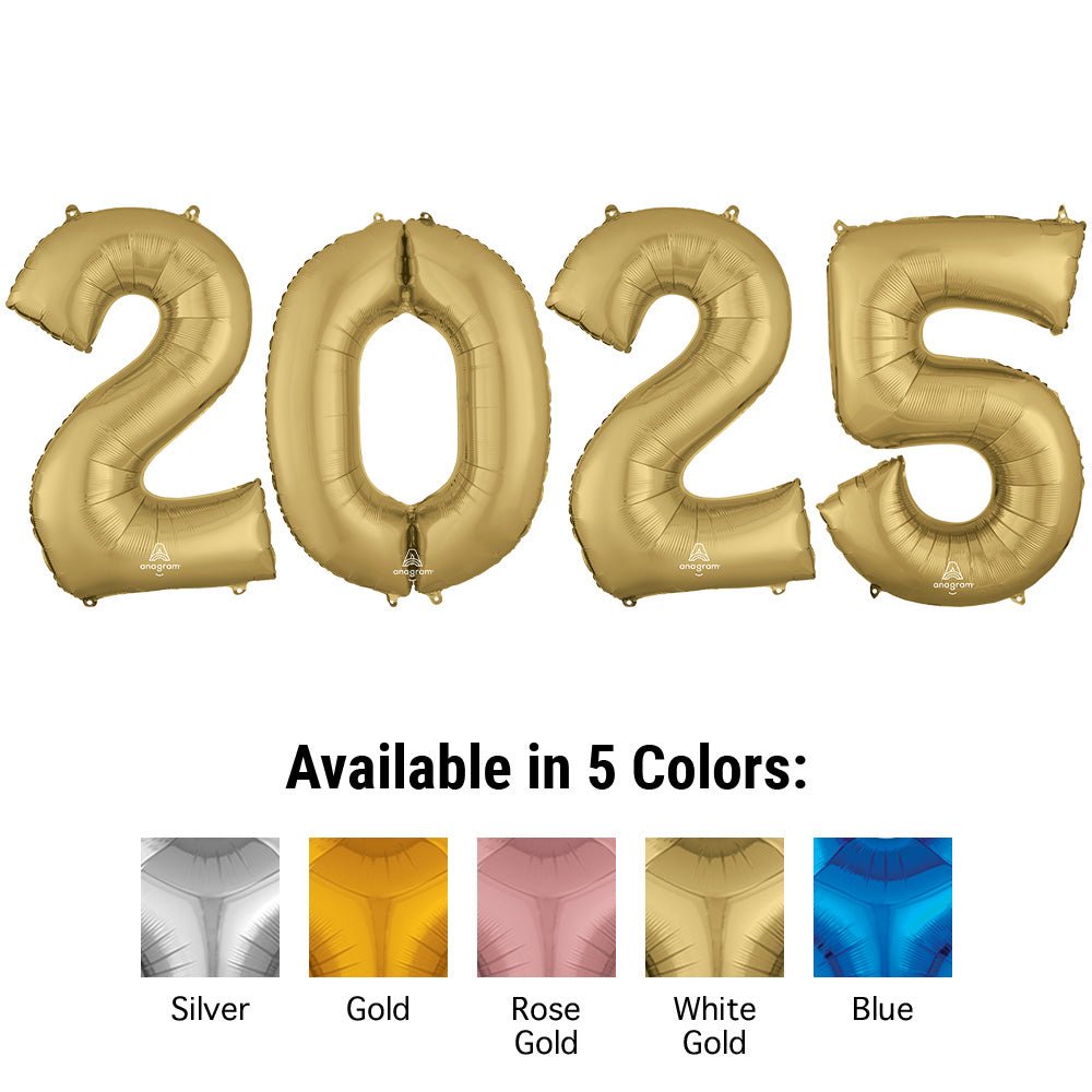 Foil Balloon 2025 Numbers Kit
