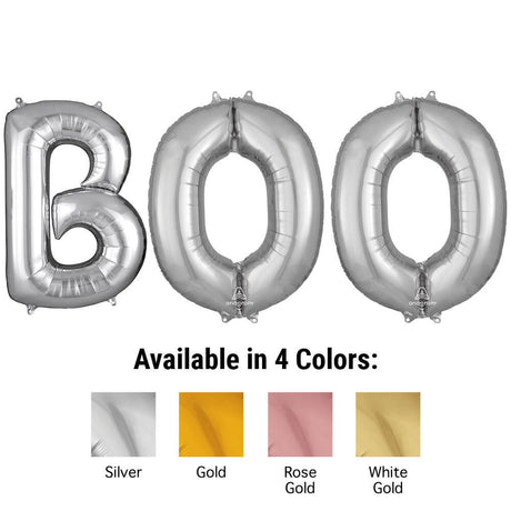 Foil Balloon BOO Letters Kit