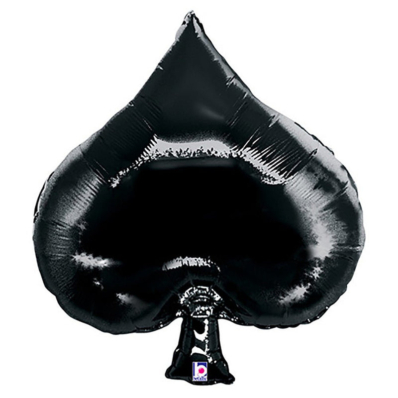 Casino Spade Foil Balloon 34 Inch