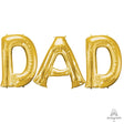 Foil Balloon DAD Letters Kit 34 Inch