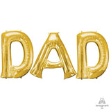 Foil Balloon DAD Letters Kit 34 Inch